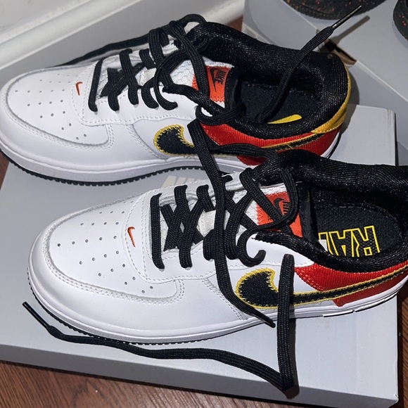 Orange, Yellow, Black & White Force 1 - Picture 2 of 6